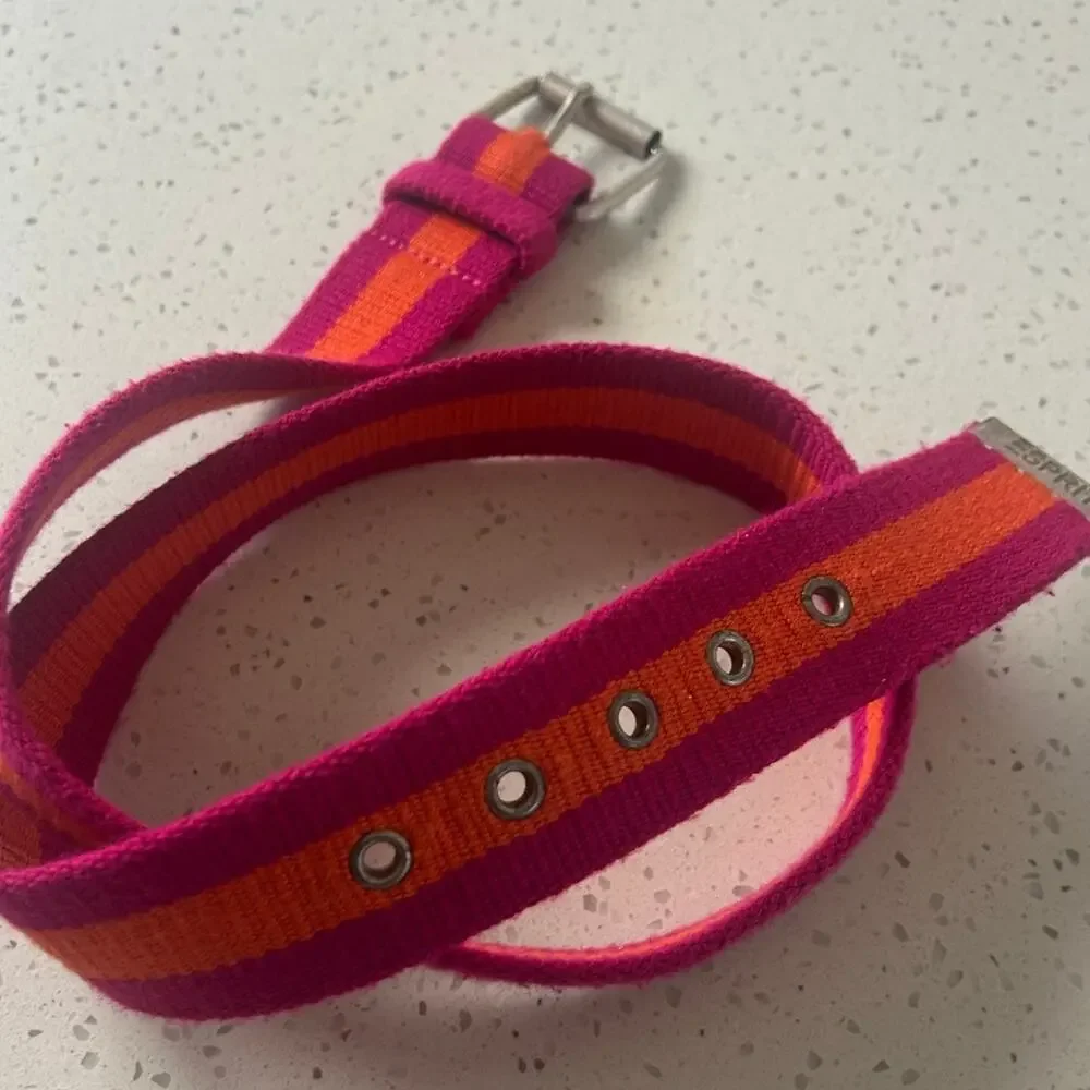 Espirt Pink Orange Vintage Belt